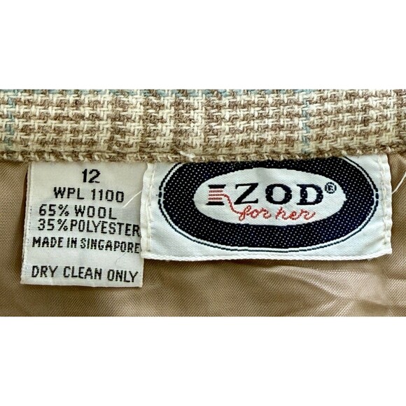 Womens Wool Blend Plaid Midi Skirt Classic Tailored Preppy Academia Old Money 12 - Picture 5 of 7